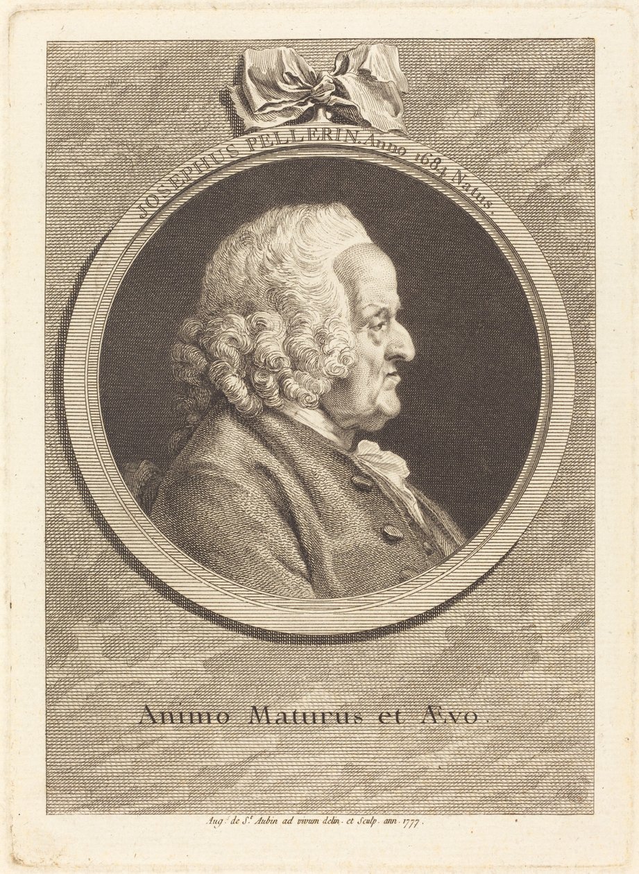 Joseph Pellerin av Augustin de Saint-Aubin