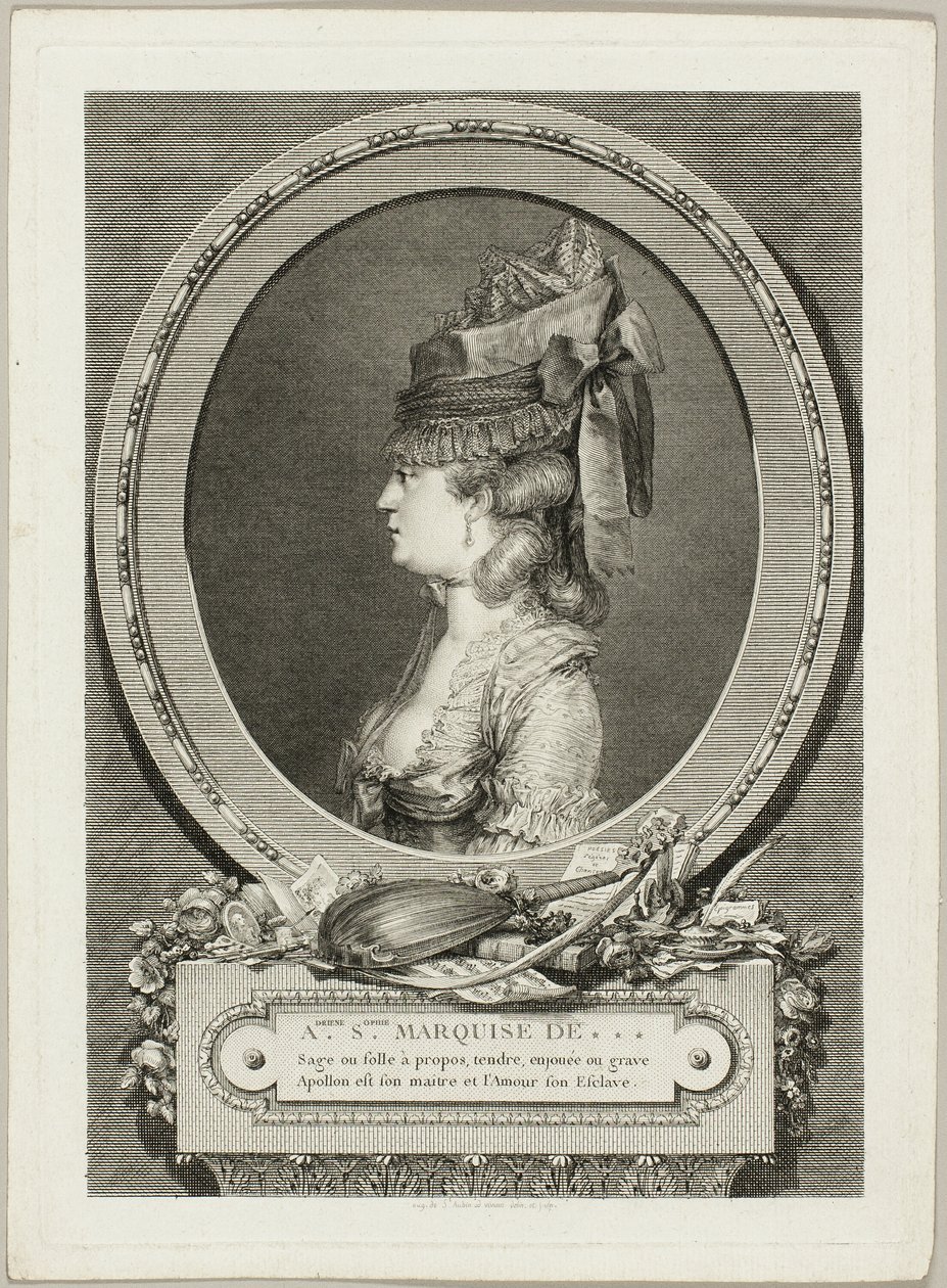 Adrienne-Sophie, markisinnan av *** av Augustin de Saint Aubin