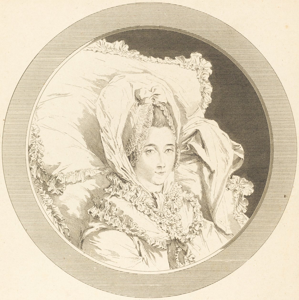 Sista timmen av baronessan av Rebecque av Augustin de Saint Aubin