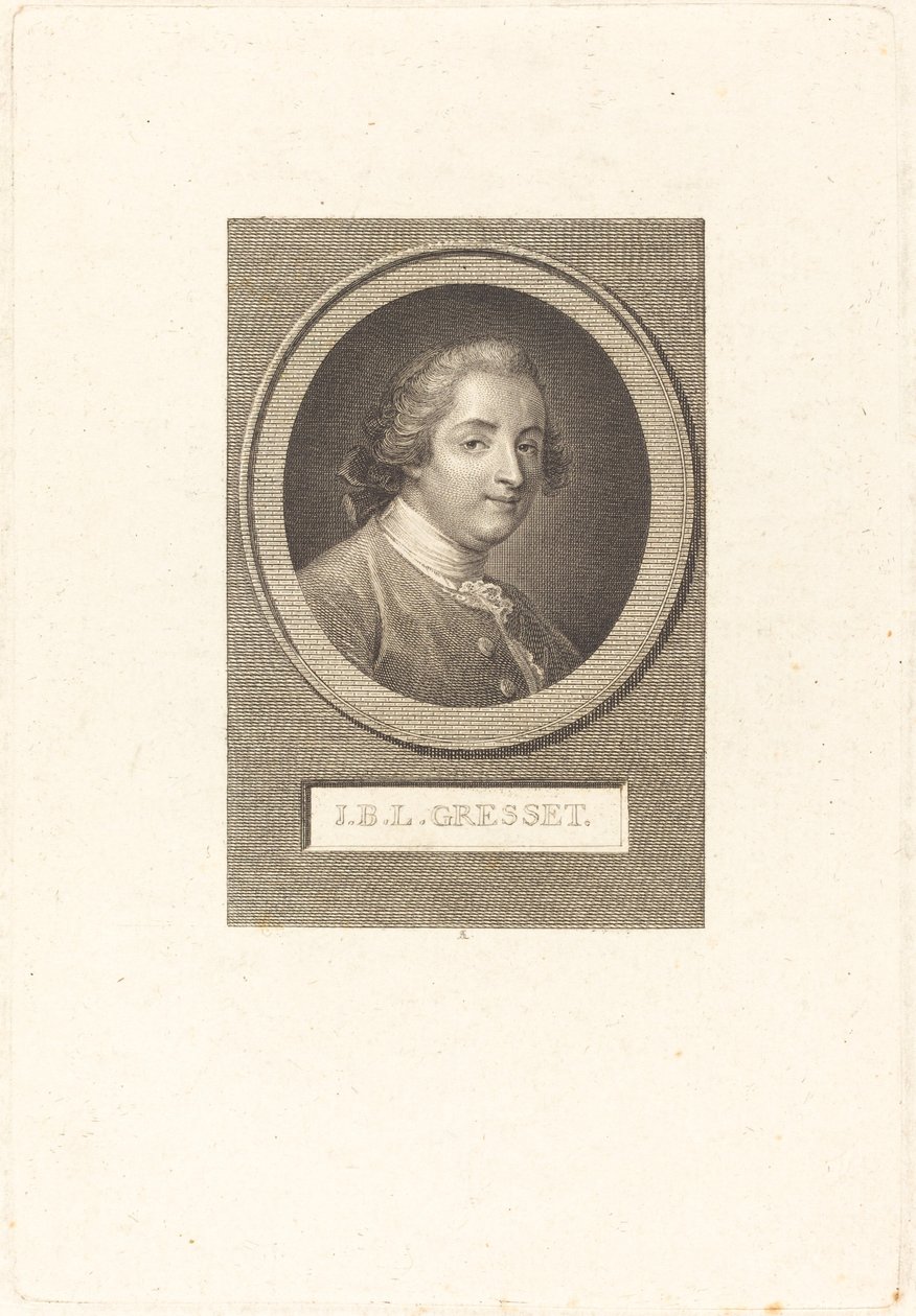Jean-Baptiste-Louis Gresset av Augustin de Saint Aubin