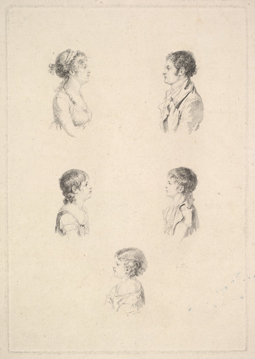 Familjen Renouard Familjen Renouard, 1801. av Augustin de Saint Aubin