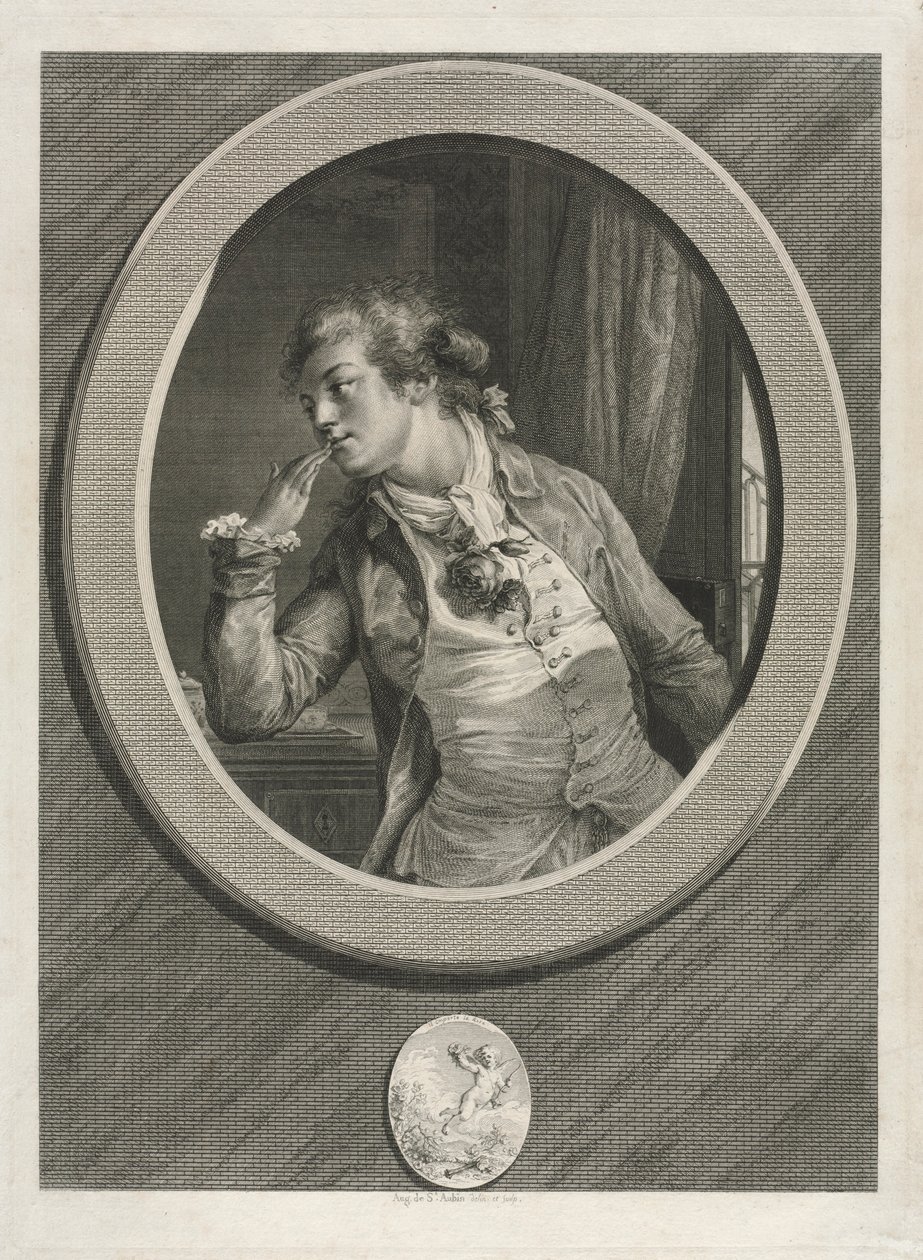 Du får räkna med mig, 1789. av Augustin de Saint-Aubin
