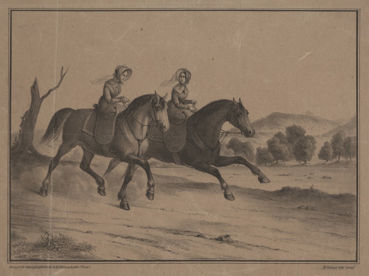 Söndag på landet, 1850 av Augustus Kollner