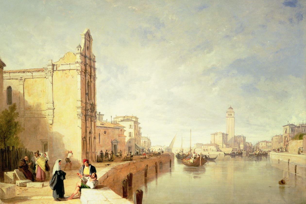 Utsikt över Murano av Augustus Wall Callcott