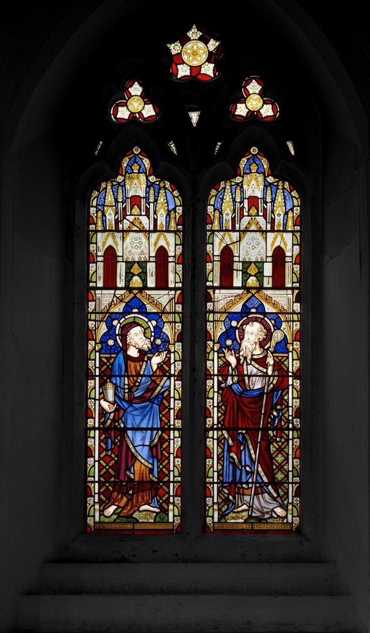 Den helige Josef av Arimathea och den helige Clemens, 1850 av Augustus Welby Northmore Pugin