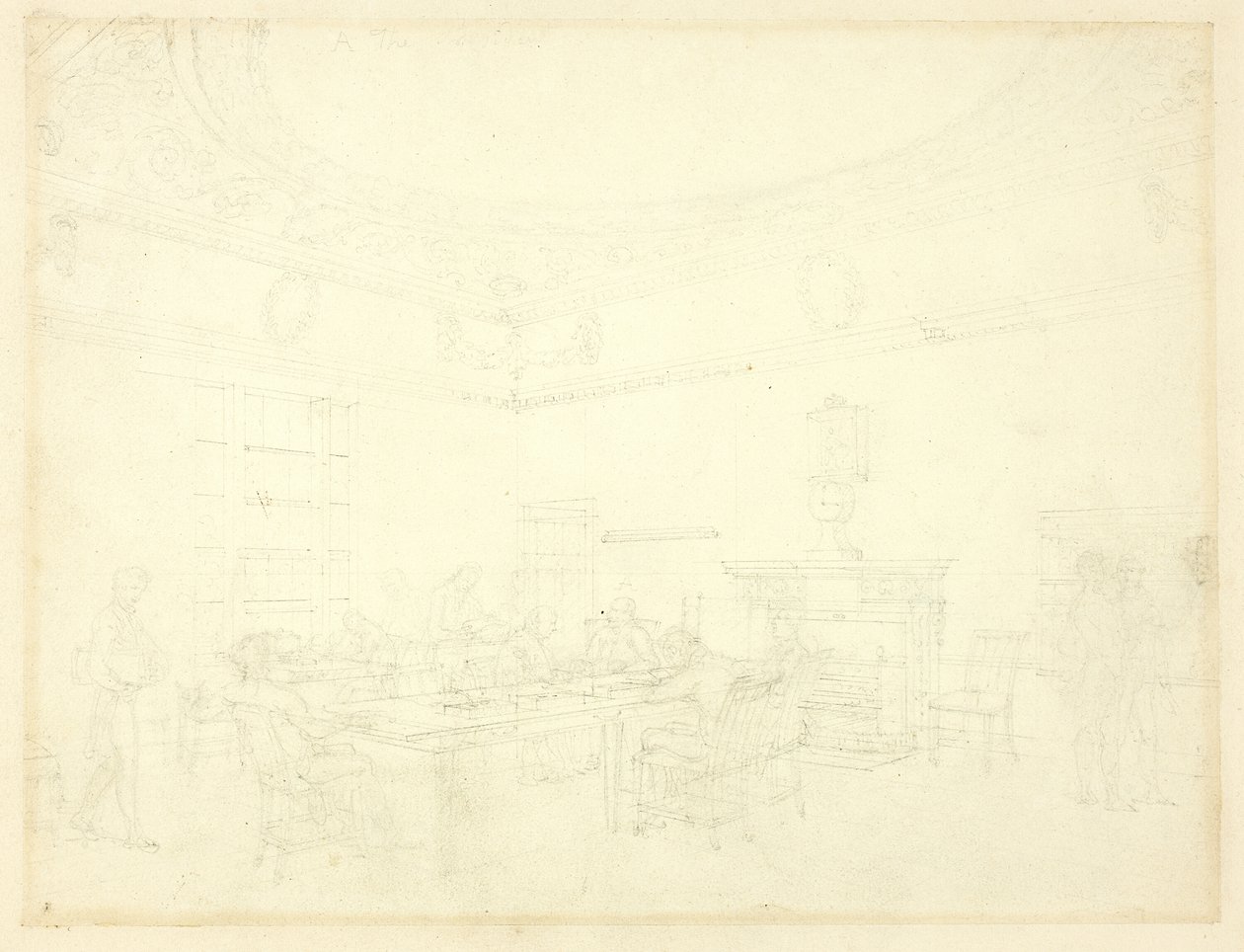 Studie för Board of Trade, från Microcosm of London av Augustus Charles Pugin