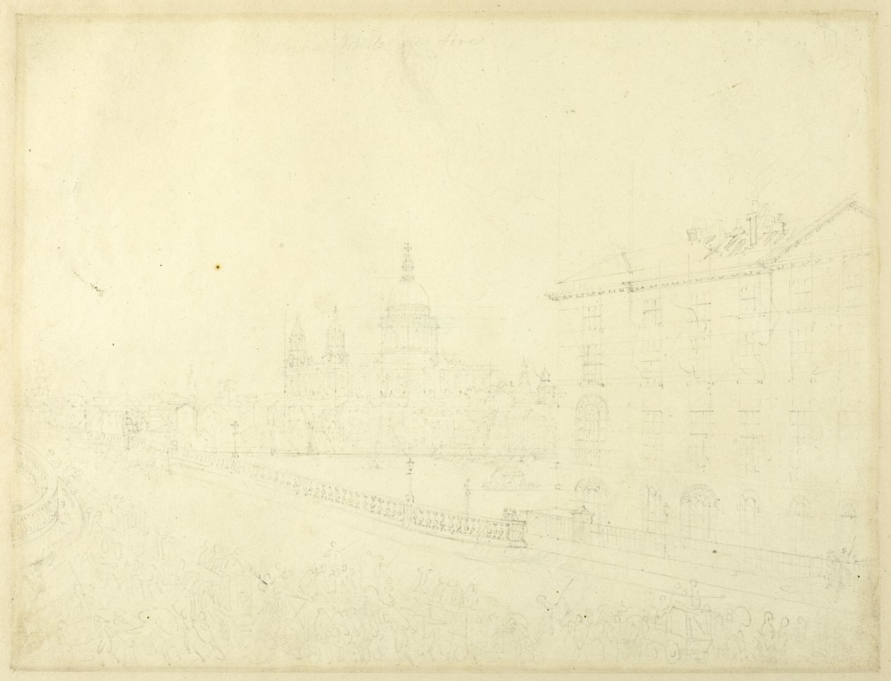 Studie för brand i London, från Microcosm of London av Augustus Charles Pugin