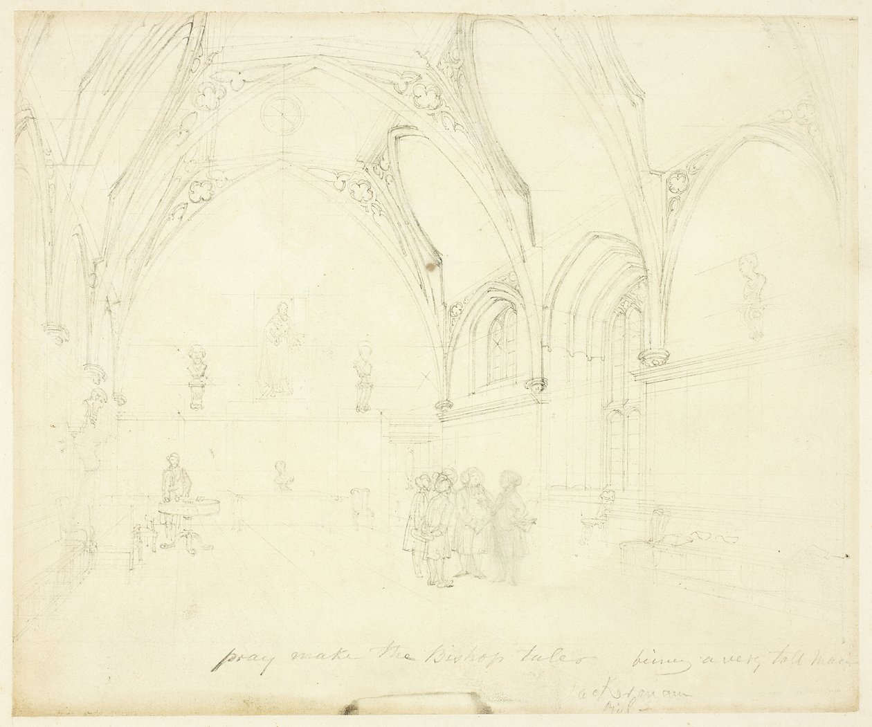 Studie för Lambeth Palace, från Microcosm of London av Augustus Charles Pugin
