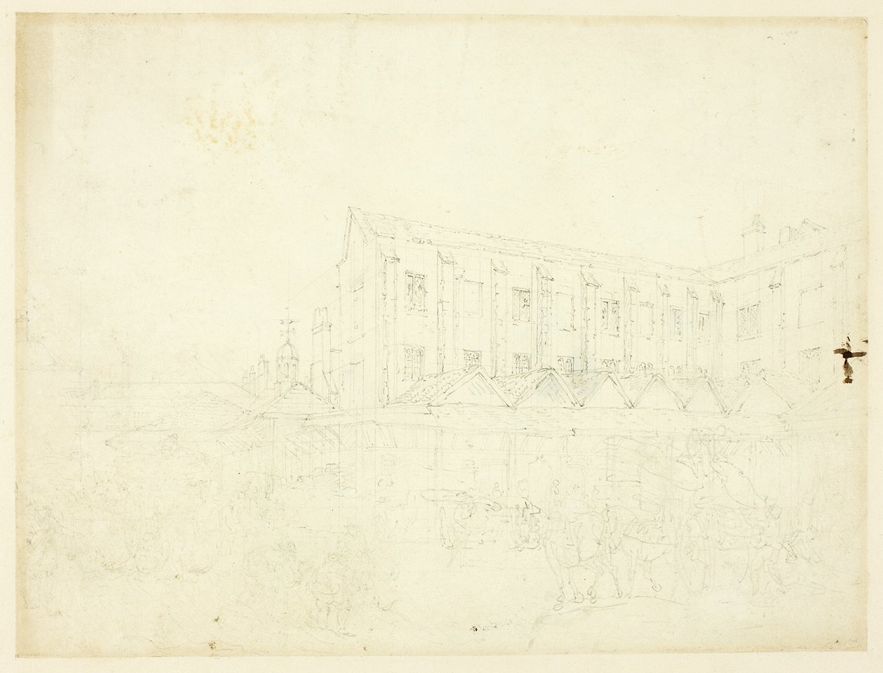 Studie för Leaden Hall Market, från Microcosm of London av Augustus Charles Pugin