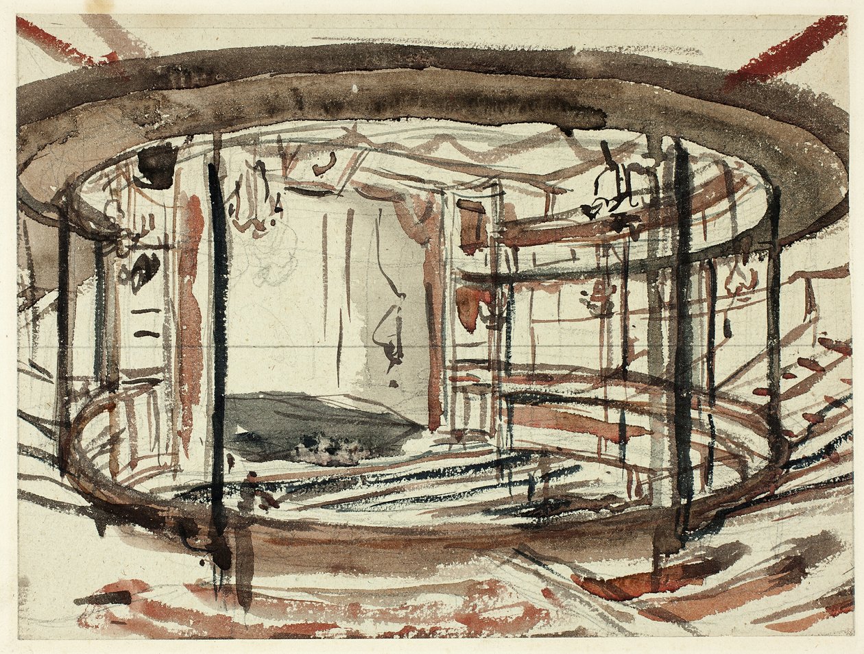 Studera för Sadlers Wells Theatre av Augustus Charles Pugin