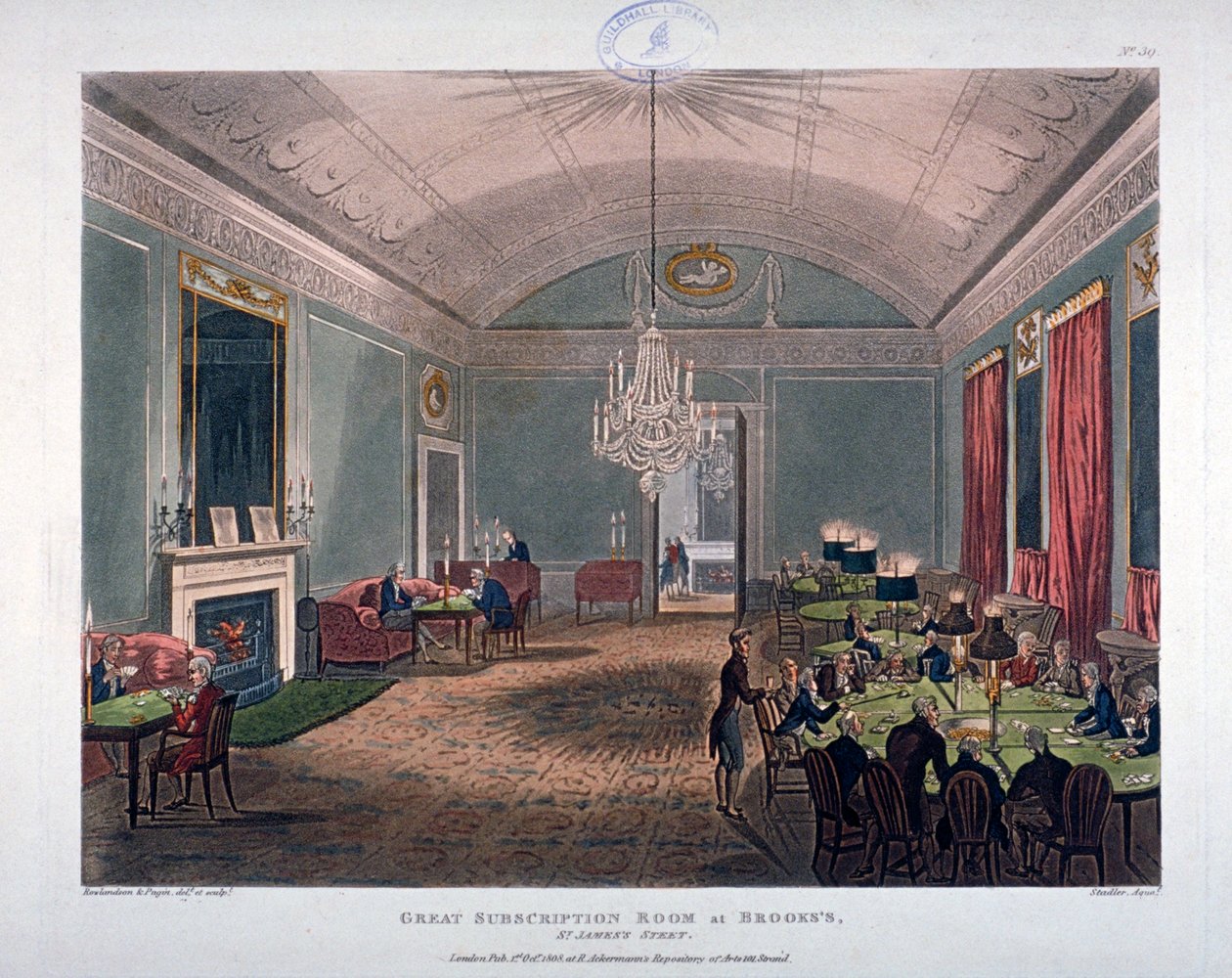 The Great Subscription Room, interiör av Brooks