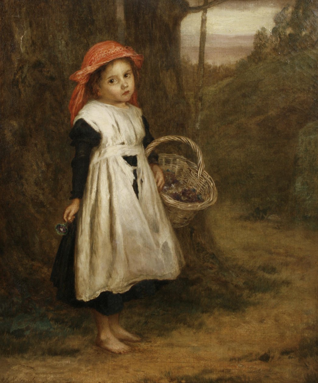 En liten violett säljare av Augustus Edwin Mulready