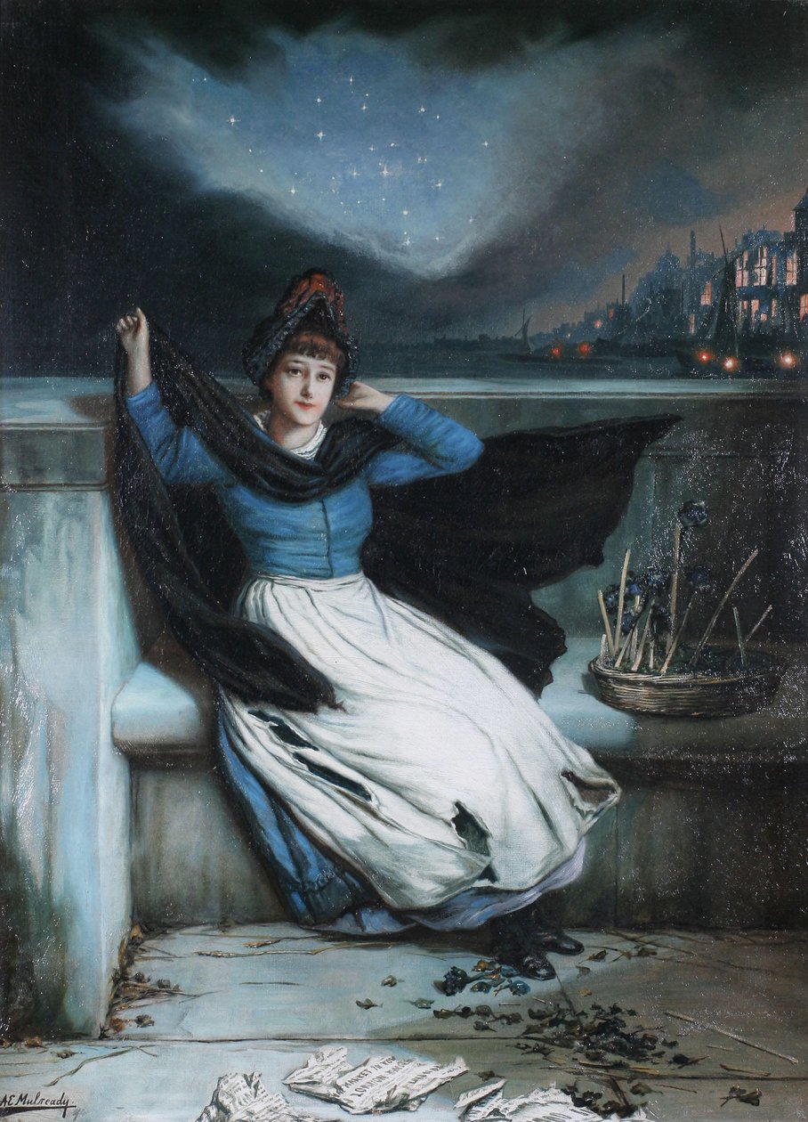 Dagens slut - slutsålt av Augustus Edwin Mulready