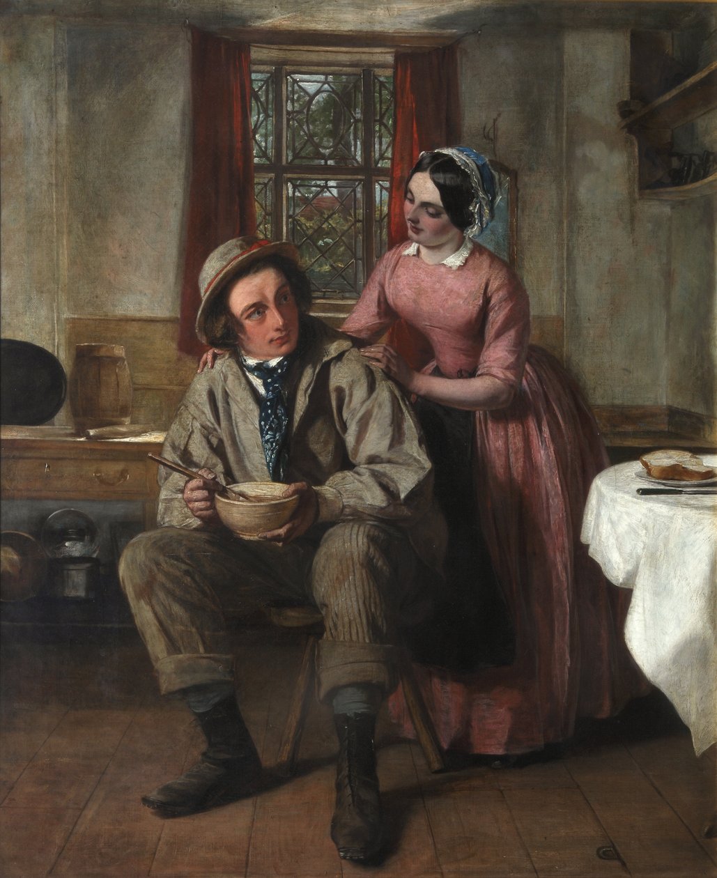 Charles Dickens i karaktären av Sir Charles Coldstream, c.1850 av Augustus Leopold Egg