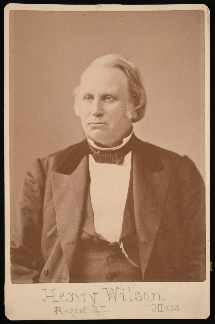 Porträtt av Henry Wilson 1812-1875, före 1876. av Augustus Marshall