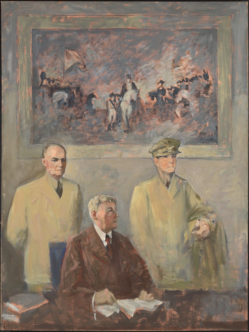 Överkommandot - Vänsterpanelen, 1947-1949. av Augustus Vincent Tack