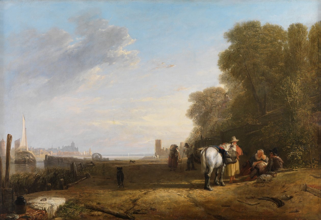 En scen i Holland av Augustus Wall Callcott