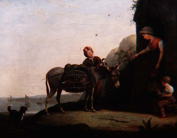 Förhandling för fjäderfä av Augustus Wall Callcott