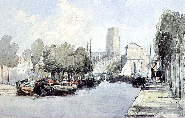Dordrecht (teckning) av Augustus Wall Callcott