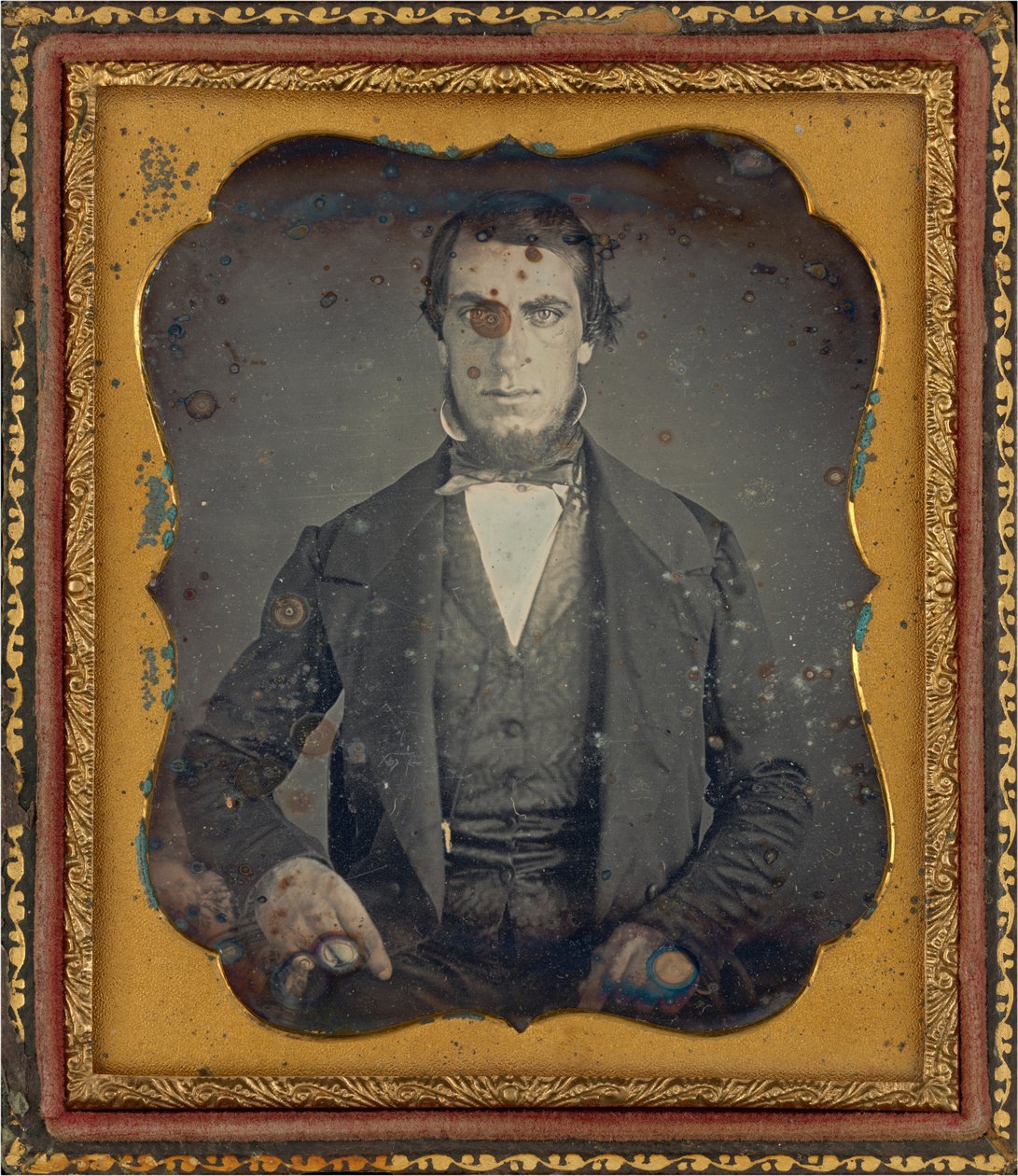 Porträtt av en man,ca. 1845 (foto) av Augustus Washington
