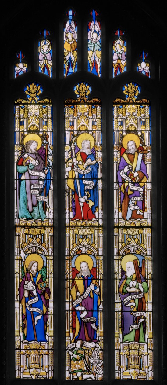 Apostlar, 1837 (målat glas) av Augustus Welby Northmore Pugin