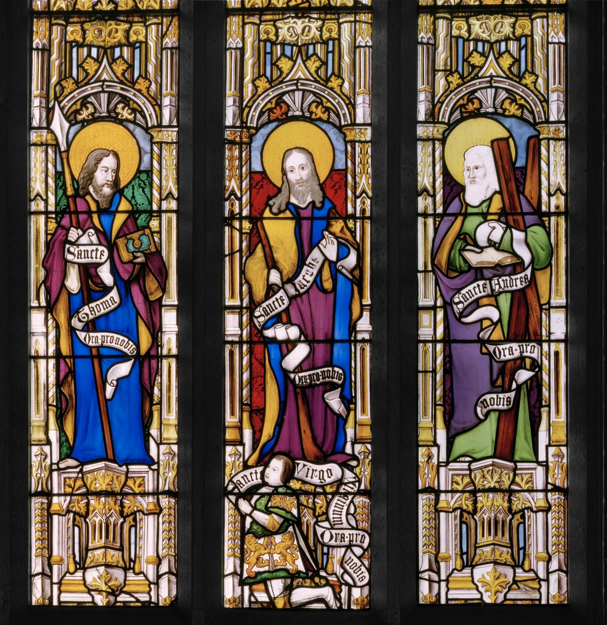 Apostlar, detalj, 1837 (målat glas) av Augustus Welby Northmore Pugin