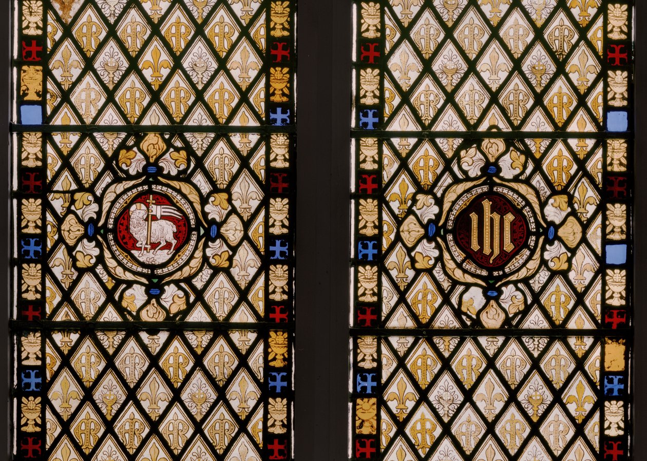 Apsidfönster, detalj, 1841-42 (målat glas) av Augustus Welby Northmore Pugin