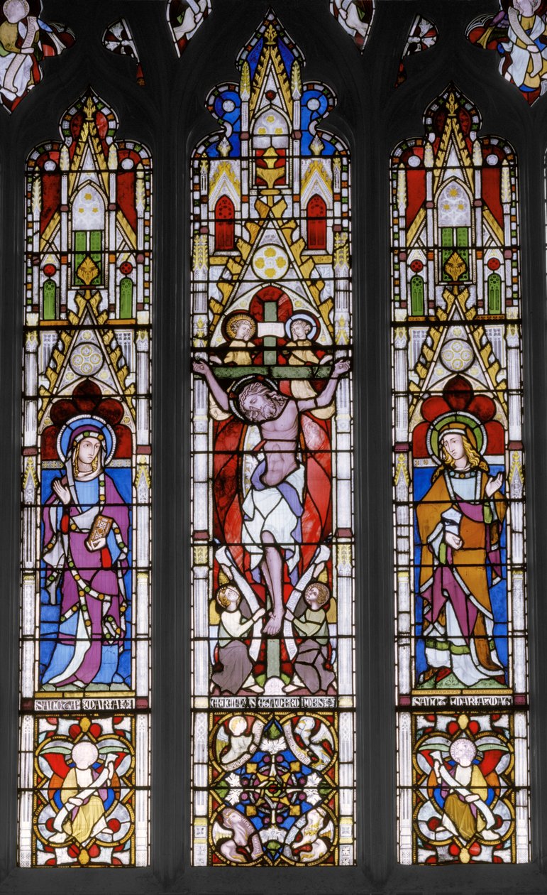 Crucifixion with Saints, 1851 (målat glas) av Augustus Welby Northmore Pugin