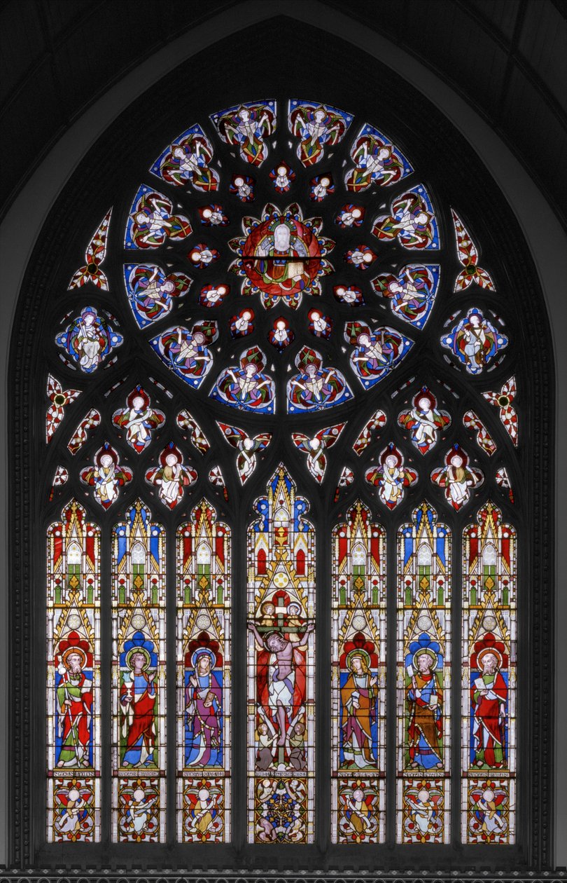 Crucifixion with Saints, 1851 (målat glas) av Augustus Welby Northmore Pugin