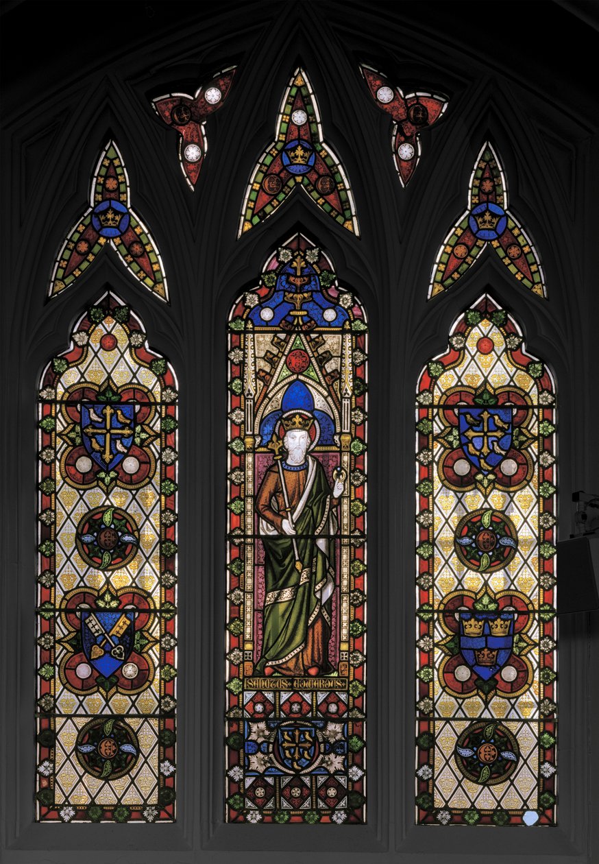 Edward the Confessor, 1846 (målat glas) av Augustus Welby Northmore Pugin