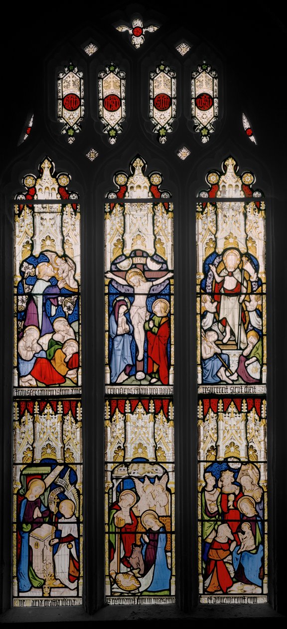 Händelser från Kristi liv och Jungfru Maria, 1851 (målat glas) av Augustus Welby Northmore Pugin
