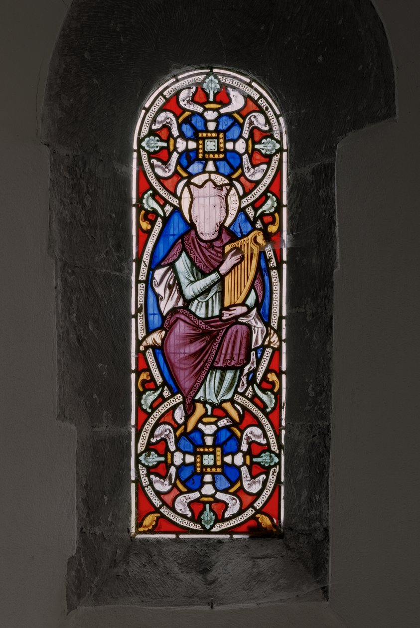Kung David, 1849 (målat glas) av Augustus Welby Northmore Pugin