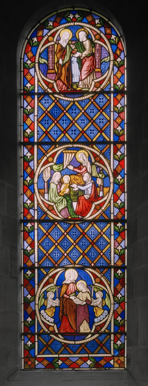 Life of St. Anne, 1848 (målat glas) av Augustus Welby Northmore Pugin
