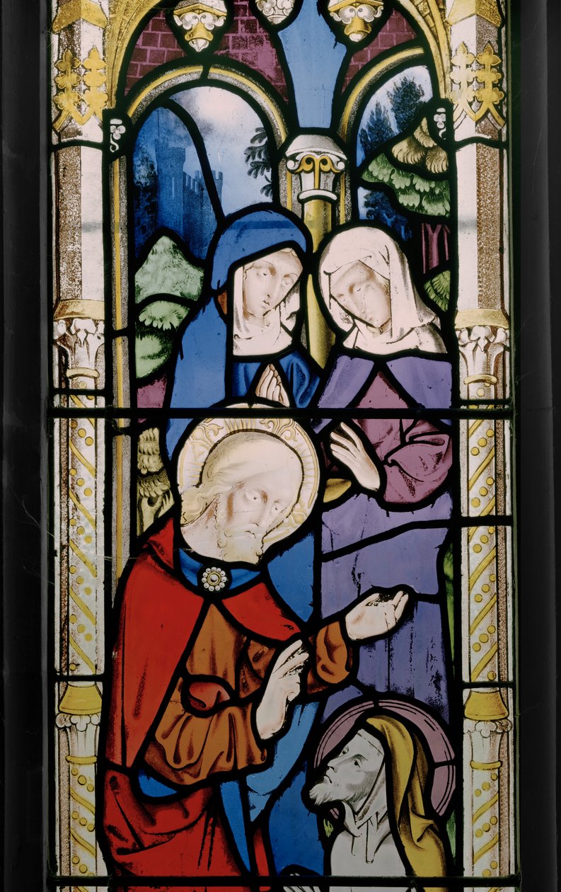 Raising Of Lazarus, detalj, 1851 (målat glas) av Augustus Welby Northmore Pugin
