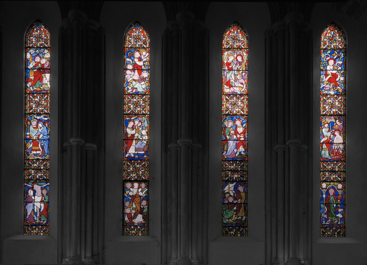 Scener ur Kristi liv, East Window, 1853 (målat glas) av Augustus Welby Northmore Pugin