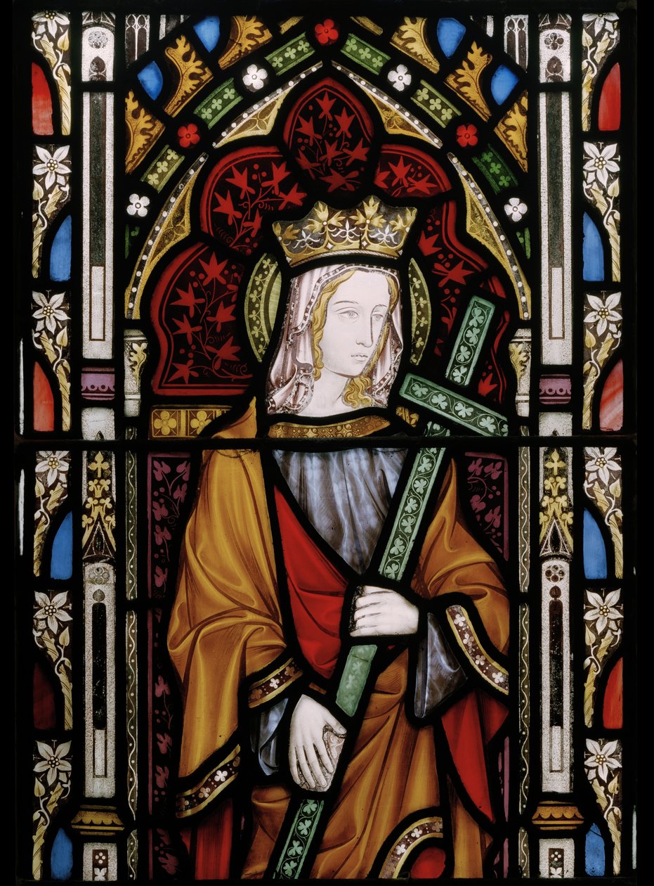 St. Helen, detalj (målat glas) av Augustus Welby Northmore Pugin