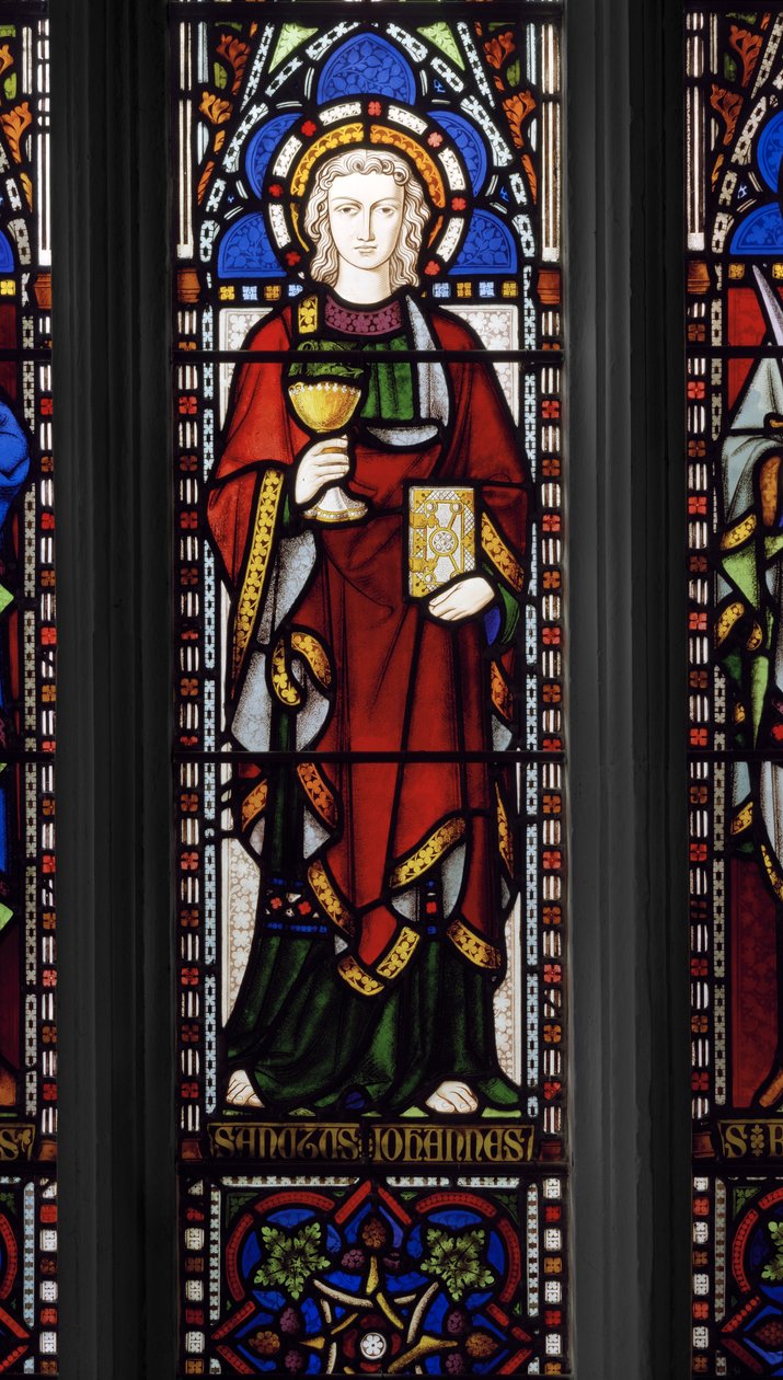 St. Johannes evangelisten, 1849 (målat glas) av Augustus Welby Northmore Pugin