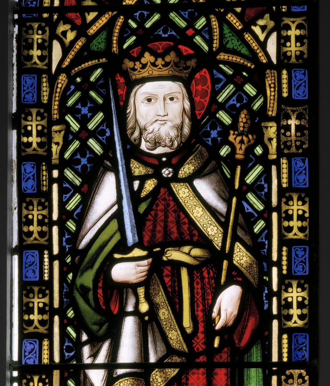St Oswald, 1846 (målat glas) av Augustus Welby Northmore Pugin