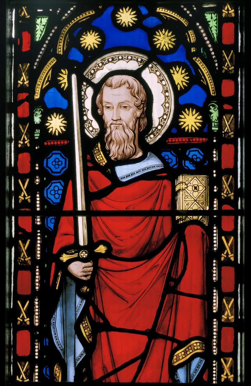 St. Paul, detalj, ca 1845 (målat glas) av Augustus Welby Northmore Pugin