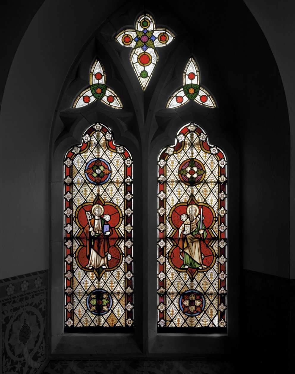 St. Peter & St. Paul, 1848 (målat glas) av Augustus Welby Northmore Pugin