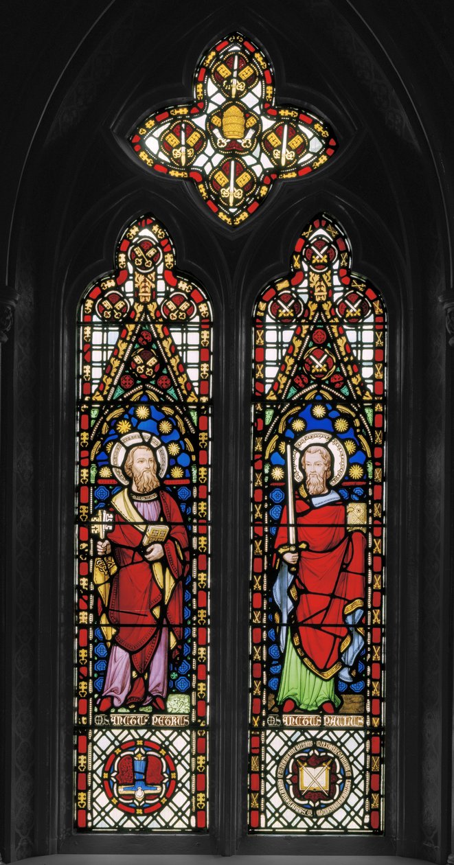 St. Peter & St. Paul, ca 1845 (målat glas) av Augustus Welby Northmore Pugin