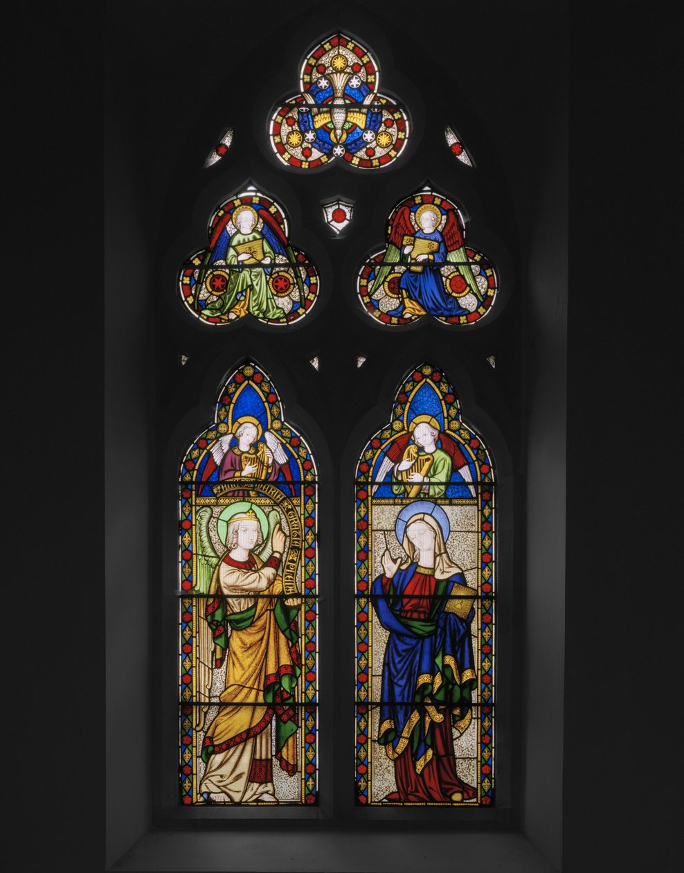 Bebådelsen, 1846 (målat glas) av Augustus Welby Northmore Pugin