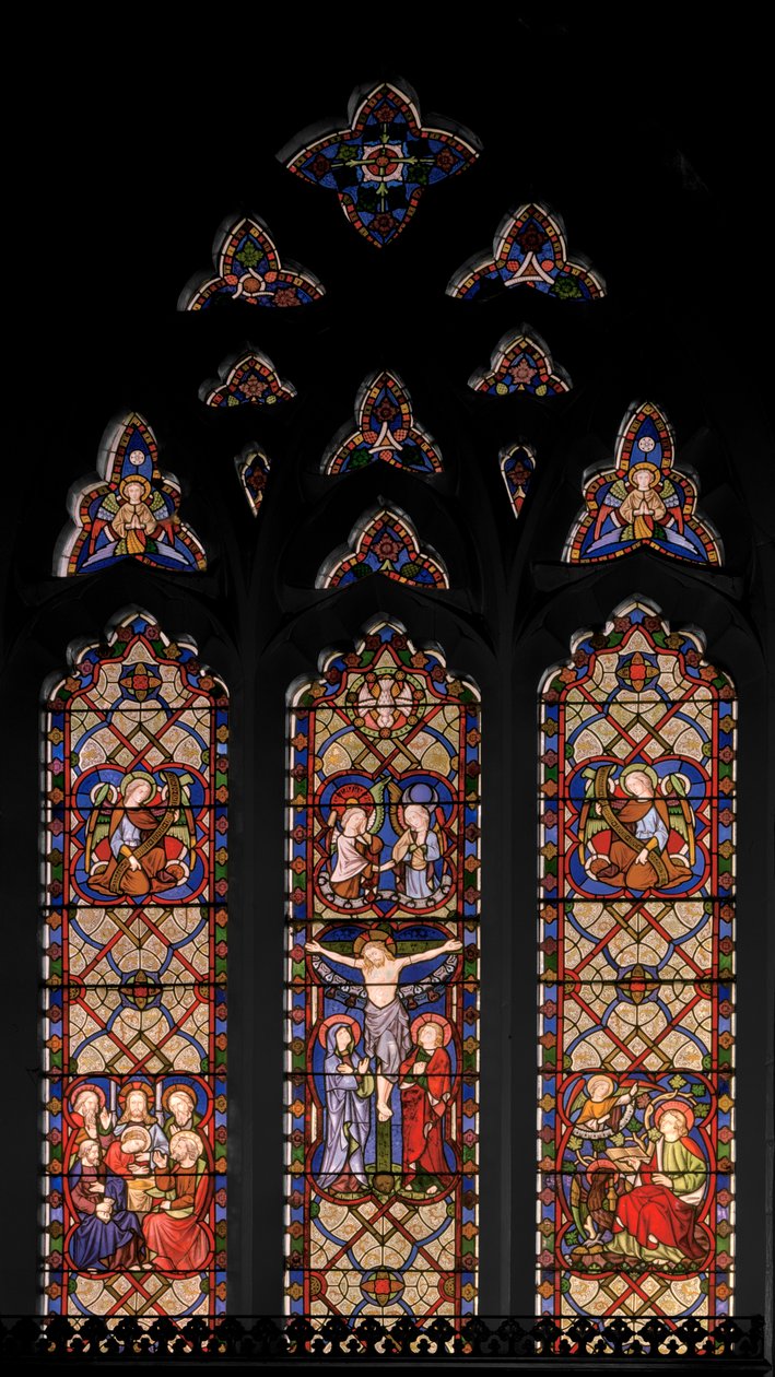 The Crucifixion, 1849 (målat glas) av Augustus Welby Northmore Pugin