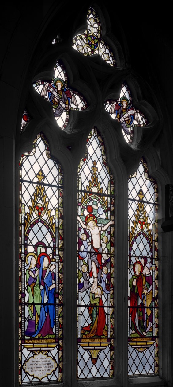 The Crucifixion, 1852 (målat glas) av Augustus Welby Northmore Pugin