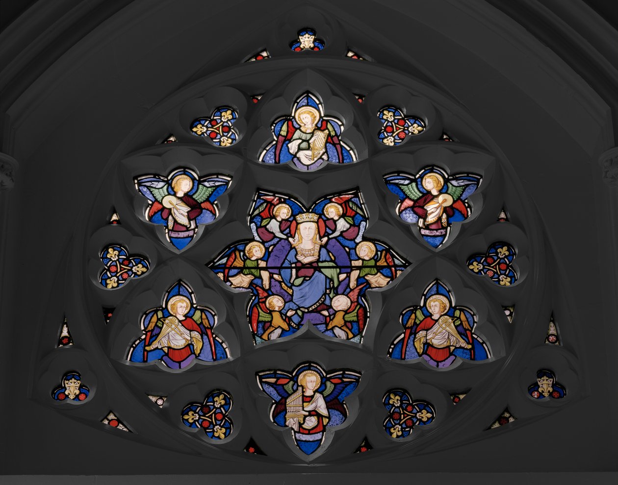 Tracery Window, 1850 (målat glas) av Augustus Welby Northmore Pugin