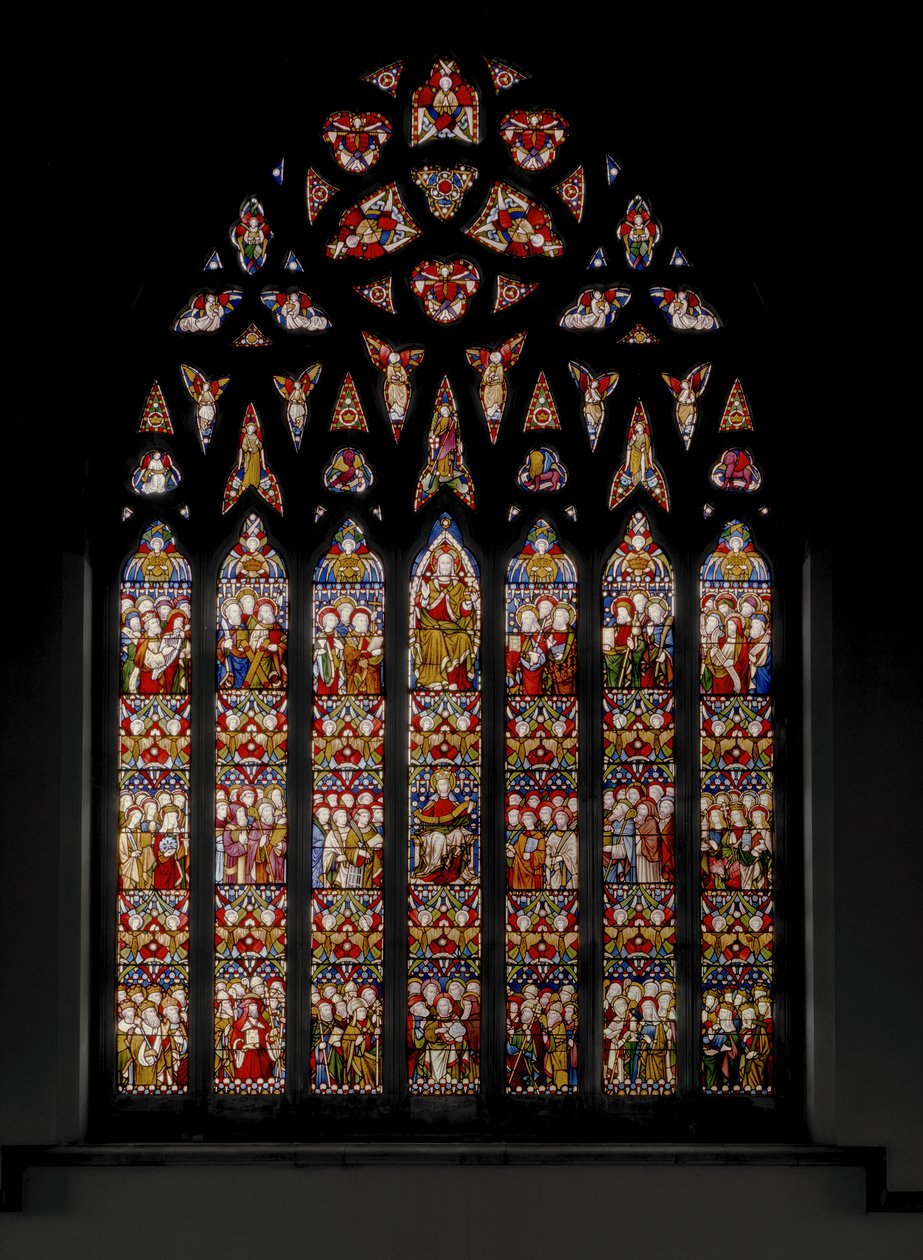Triumph of the Church, 1884 (målat glas) av Augustus Welby Northmore Pugin