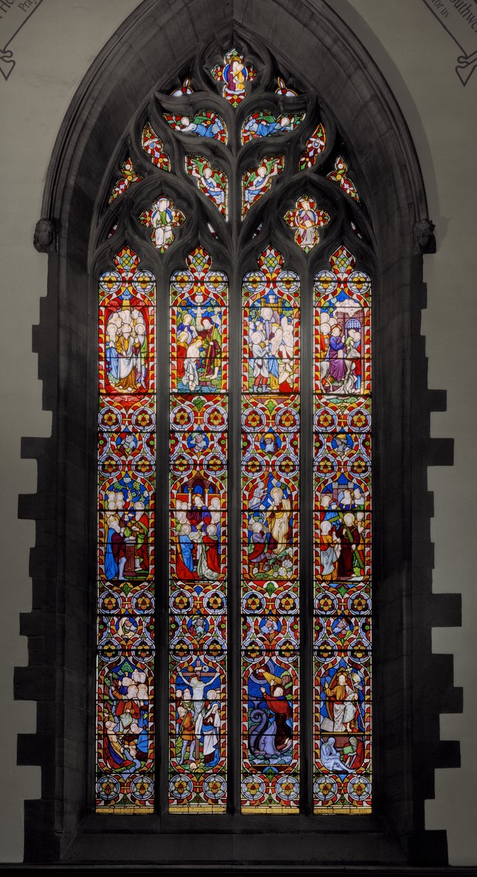 Typer med anti-typ, 1850 (målat glas) av Augustus Welby Northmore Pugin