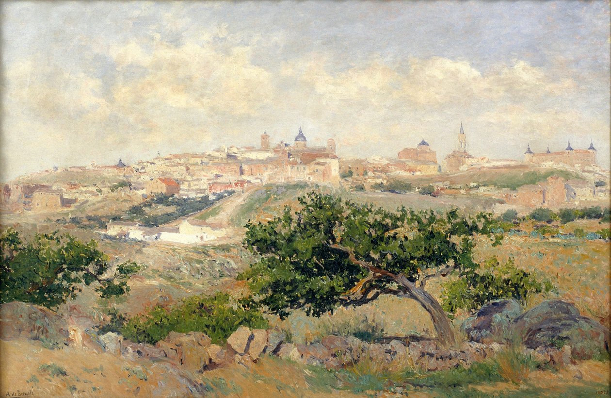 Utsikt över Toledo av Aureliano de Beruete