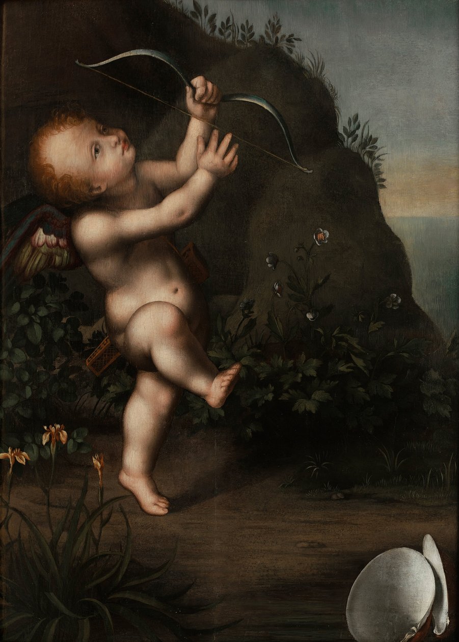 Amor med pilbåge, före 1593 av Aurelio Luini