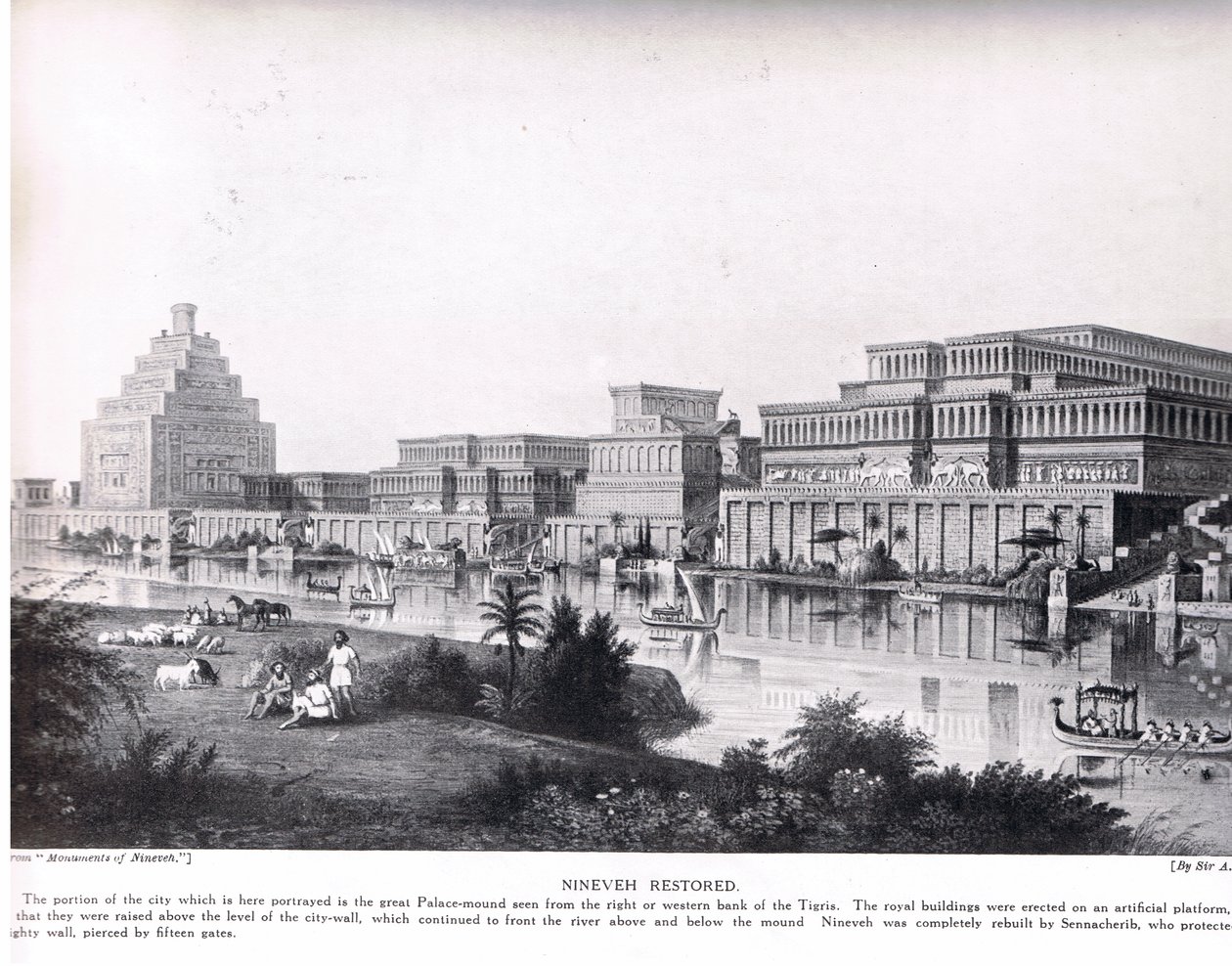 Nineveh Restored, illustration från 